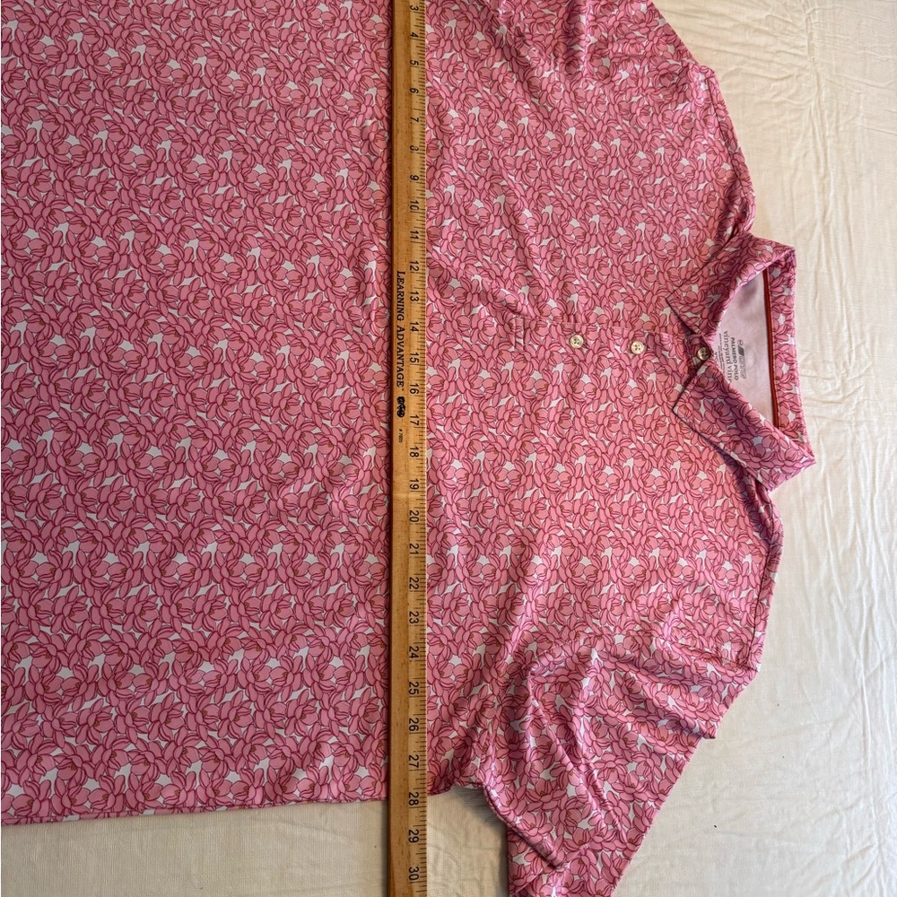 EUC Vineyard Vines Pink Floral-Print Polo XXL - Picture 7 of 7